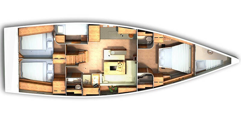 Hanse 505 Blue Bonnet af Lovnas